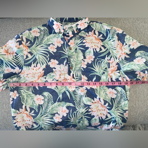 Chubbies The Resort Wear Half Button Short Sleeve Floral Shirt Blue Size Small - Picture 8 of 11